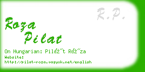 roza pilat business card